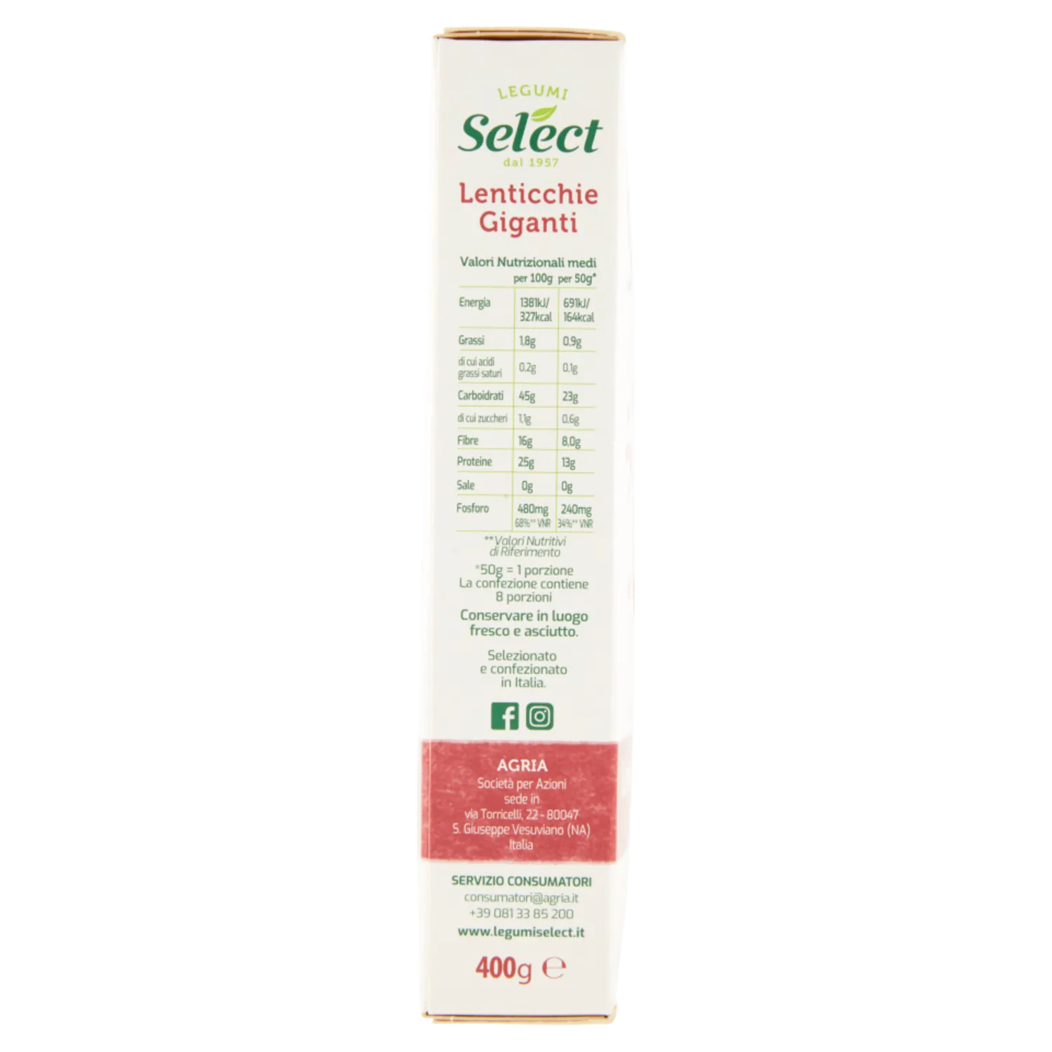SELECT LENTICCHIE GIGANTI 400 GR - immagine 4