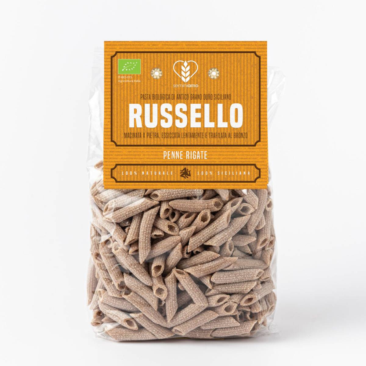 Penne rigate Russello bio macinata pietra - immagine 2