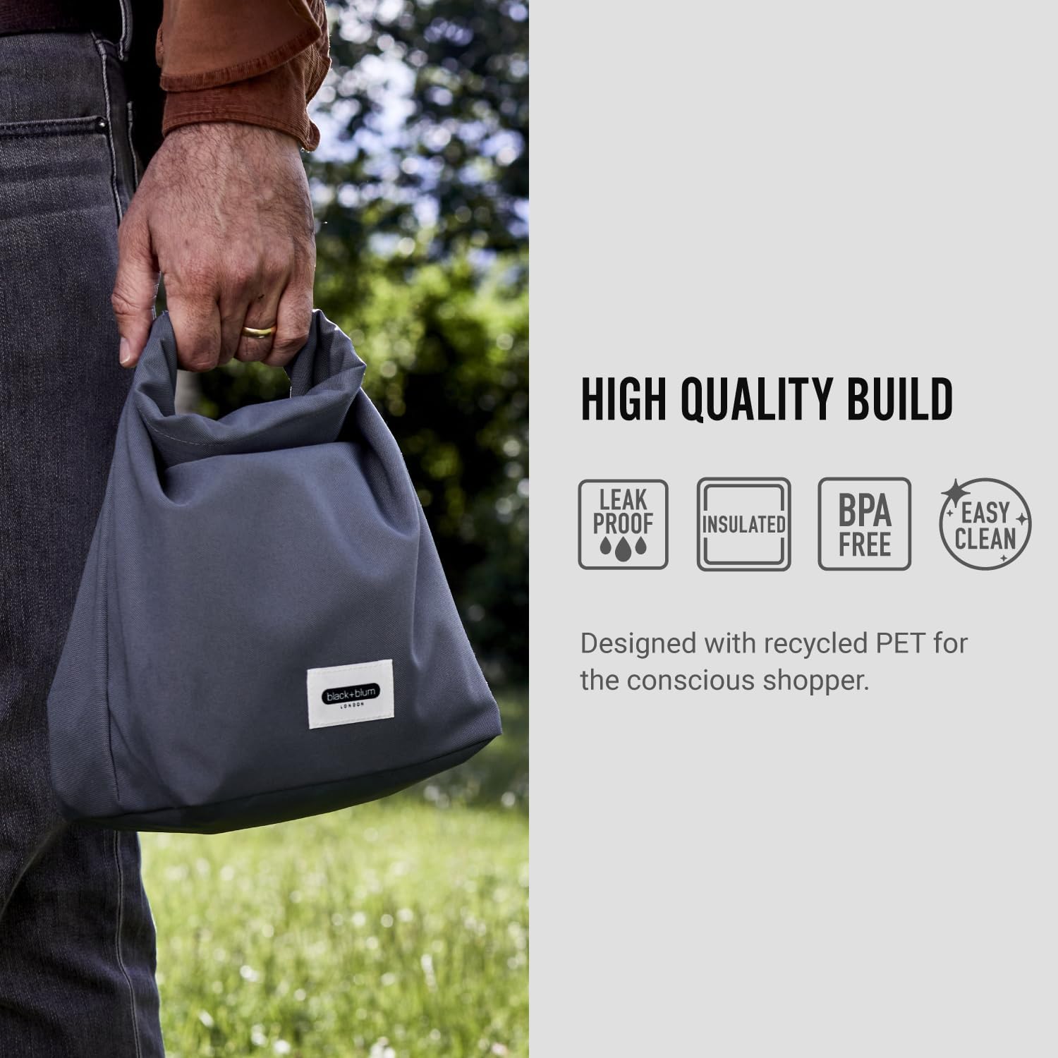 Borsa Termica Porta Pranzo “To-Go Lunch Bag” Black+Blum – Beige - immagine 7