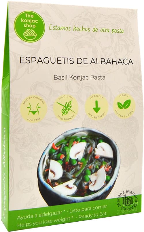 The Konjac Shop Spaghetti di Konjac con Basilico 200 g. - immagine 2